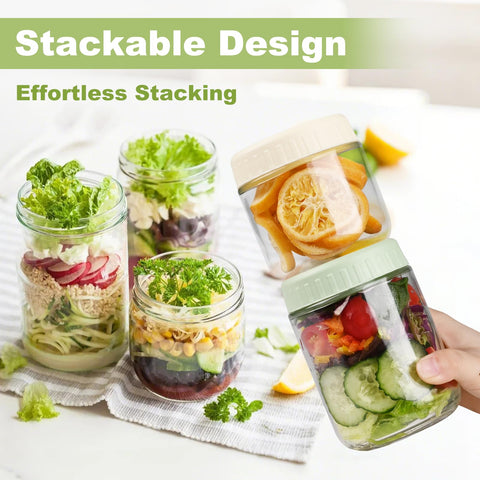 SHOWIN meal prep jar ideal for snacks and lunches on the go.