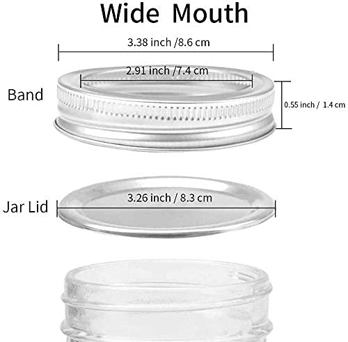 Showutheworld dishwasher-safe and fridge-friendly jar rings for easy cleaning.