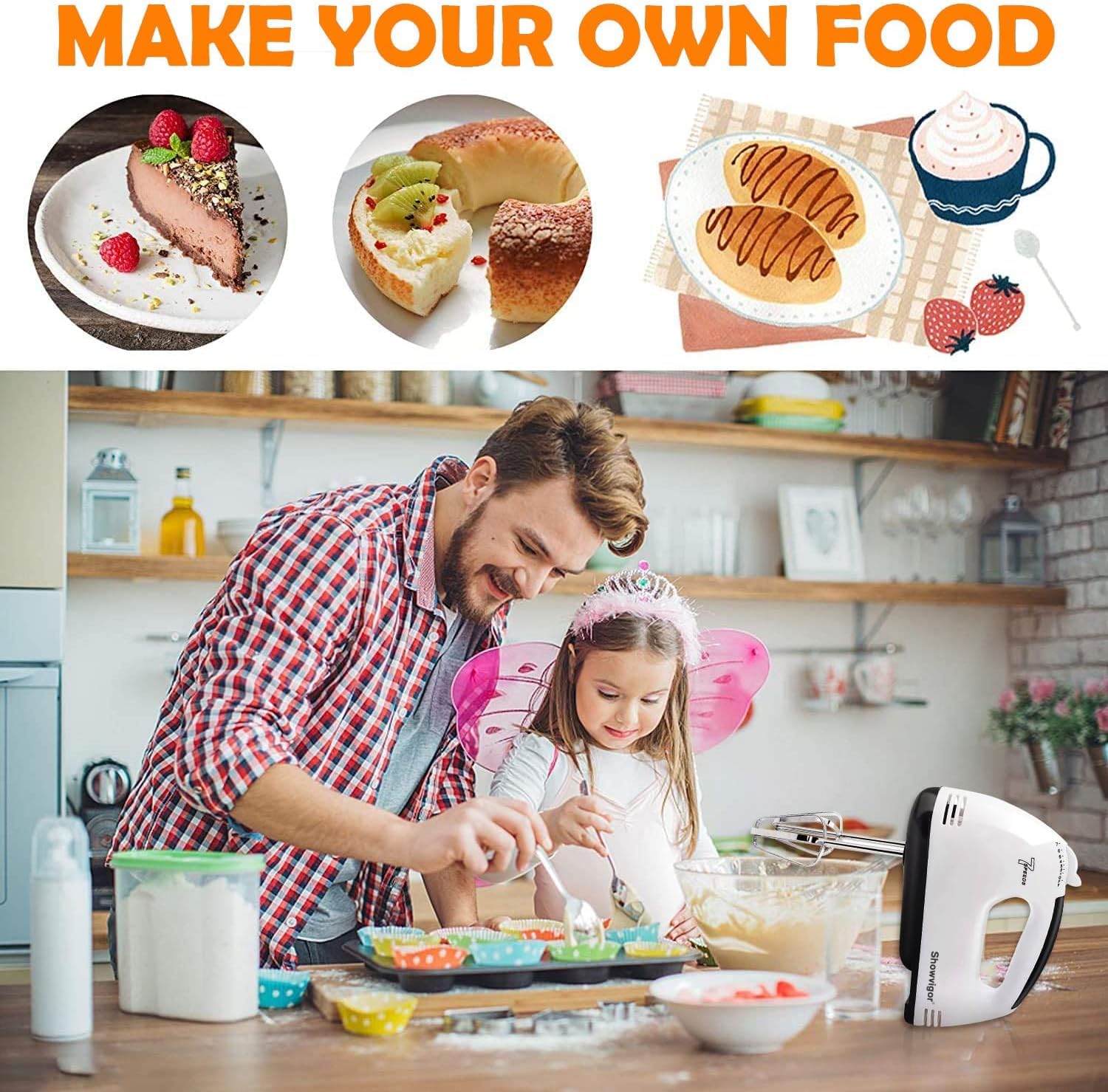 Showvigor compact kitchen-mixer storage keeps your counter tidy.