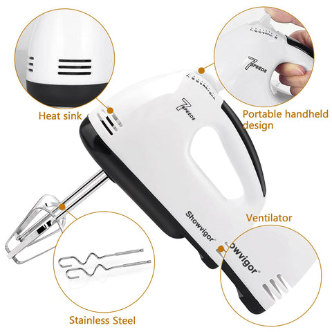 Showvigor eject button enables quick accessory changes after speed setting.