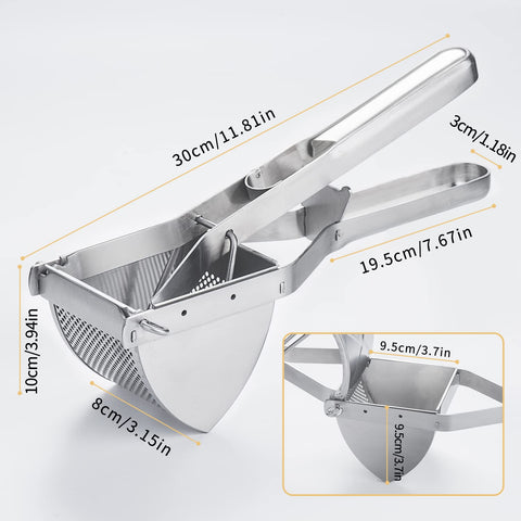 Shoxil dishwasher-safe ricer stays rust-free and easy to clean