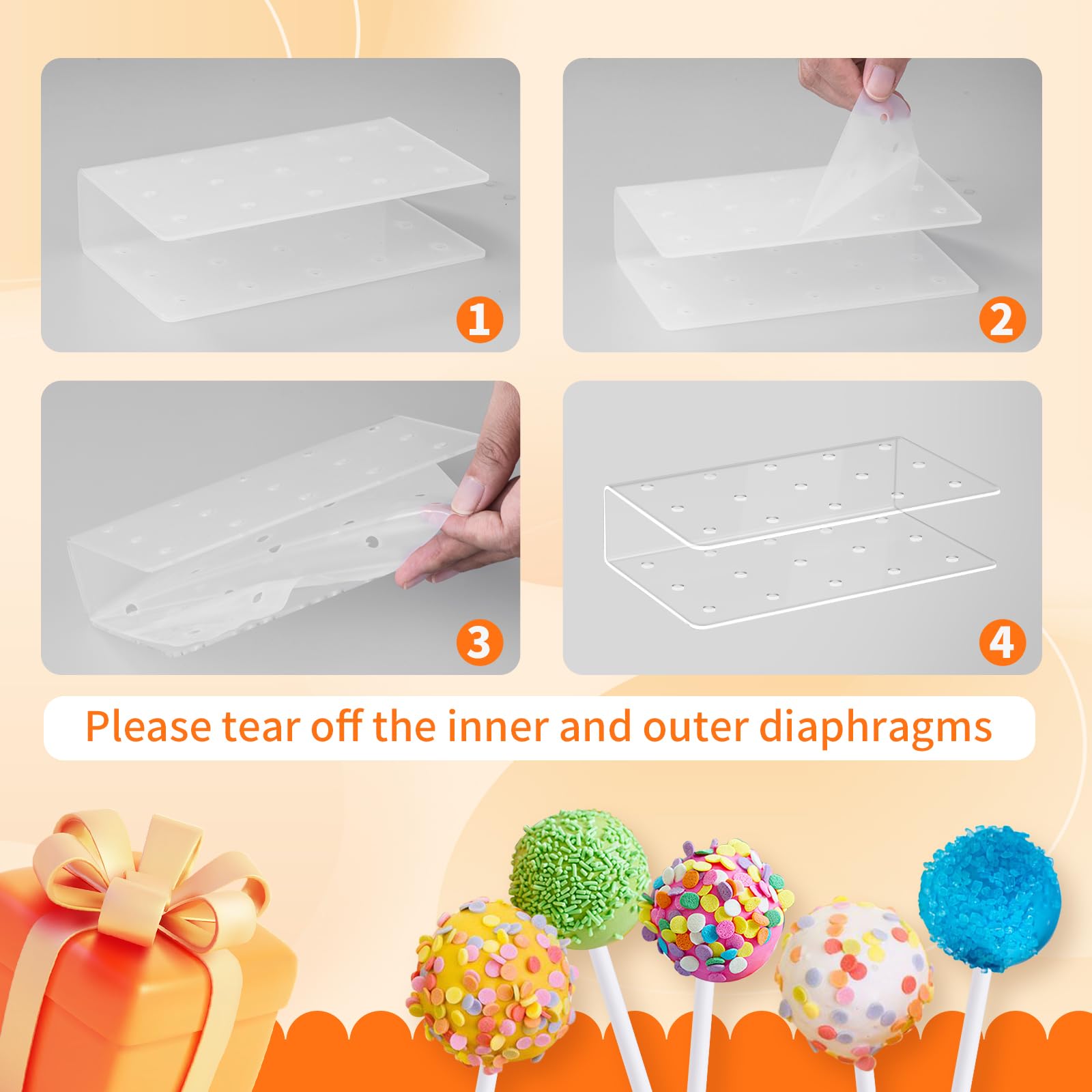 Shoxil lollipop bags keep pops fresh and mess-free.