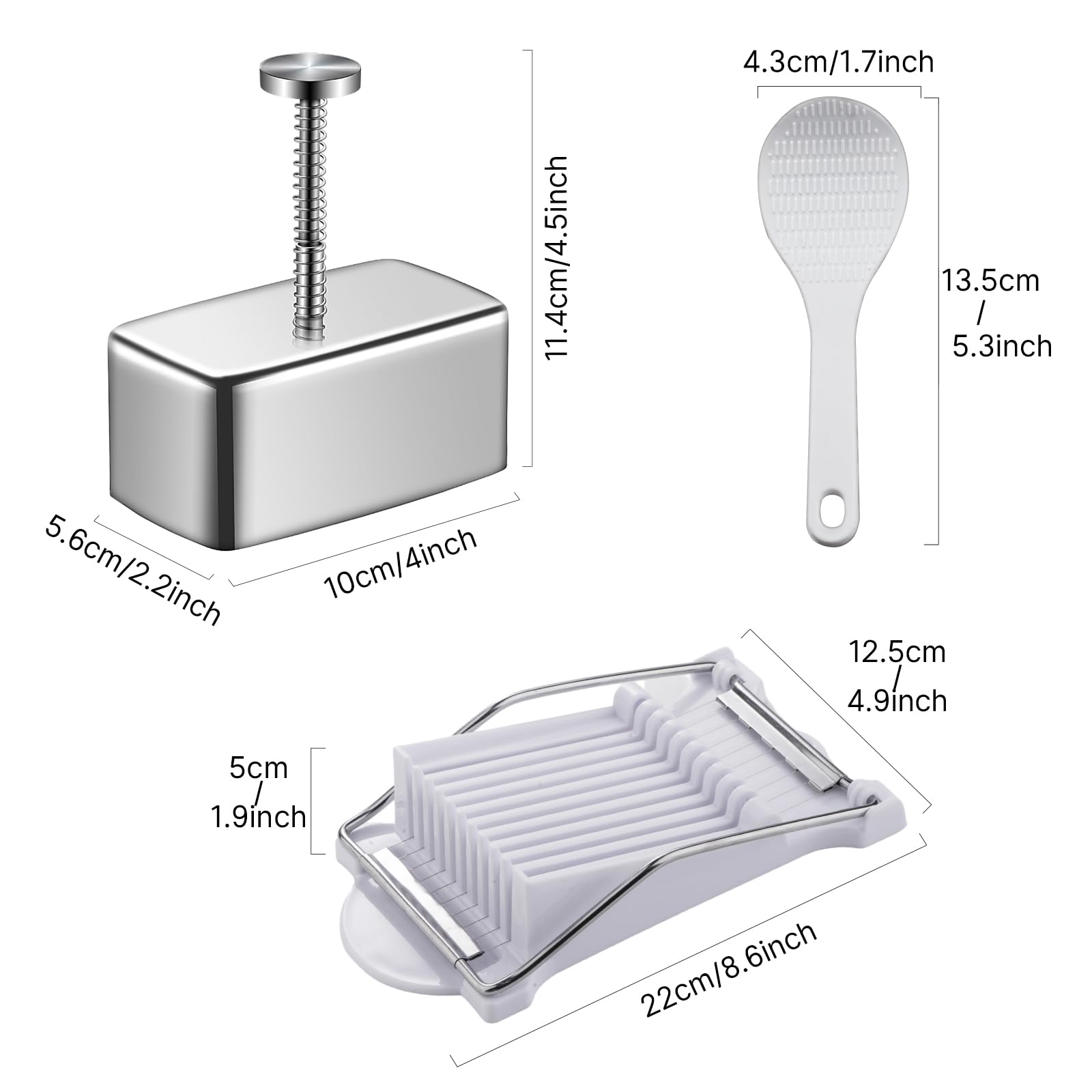 Shoxil Spam Musubi Mold Kit quick-clean design for easy maintenance.
