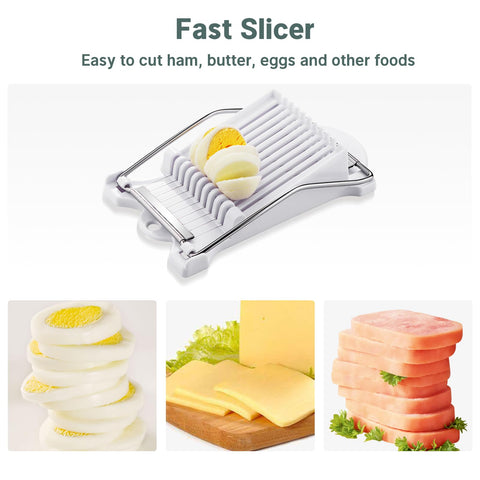 Shoxil Spam Musubi Mold Kit slicer demonstrates precise cuts for even portions.