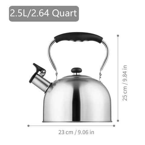 Shoxil 2.64-quart kettle enables efficient pouring.
