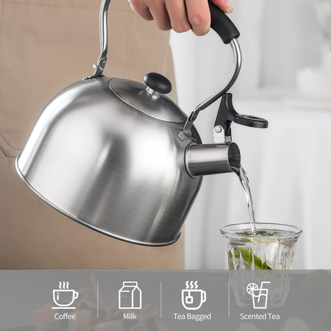 Shoxil 2.64-quart capacity serves multiple cups.