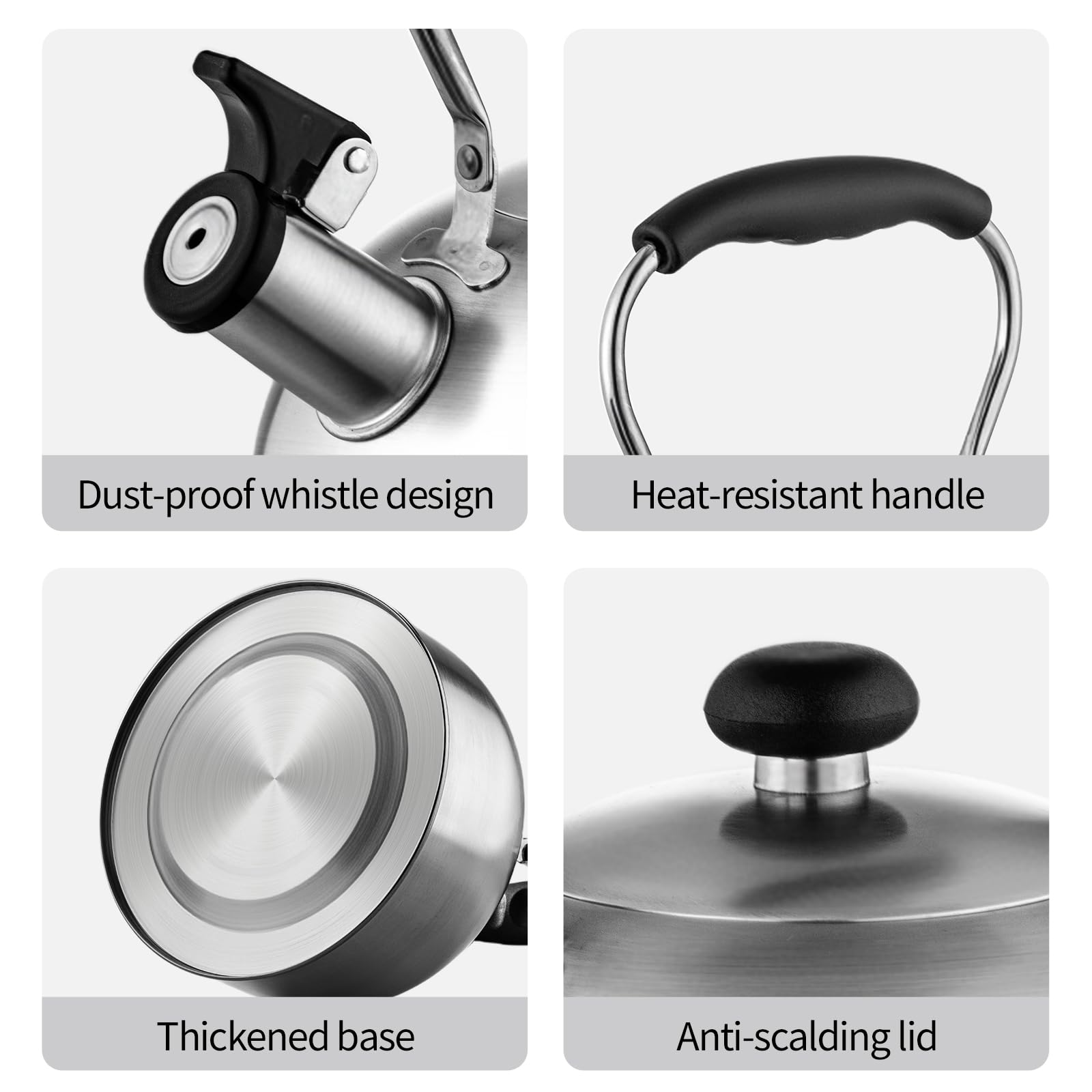 Shoxil easy-clean interior resists scale for simple maintenance.