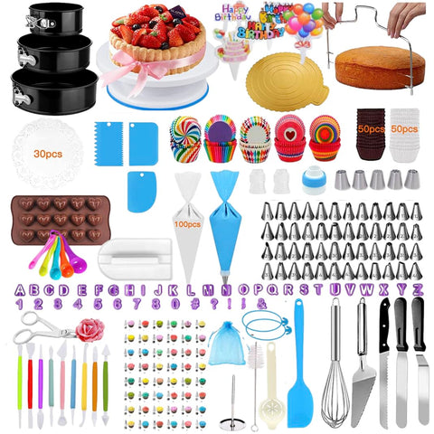 SHPEBS cake turntable with non-slip base for stable decorating
