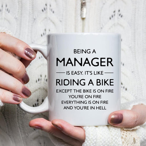 Shqiueos funny manager mug gift packaging emphasizing ready-to-gift presentation