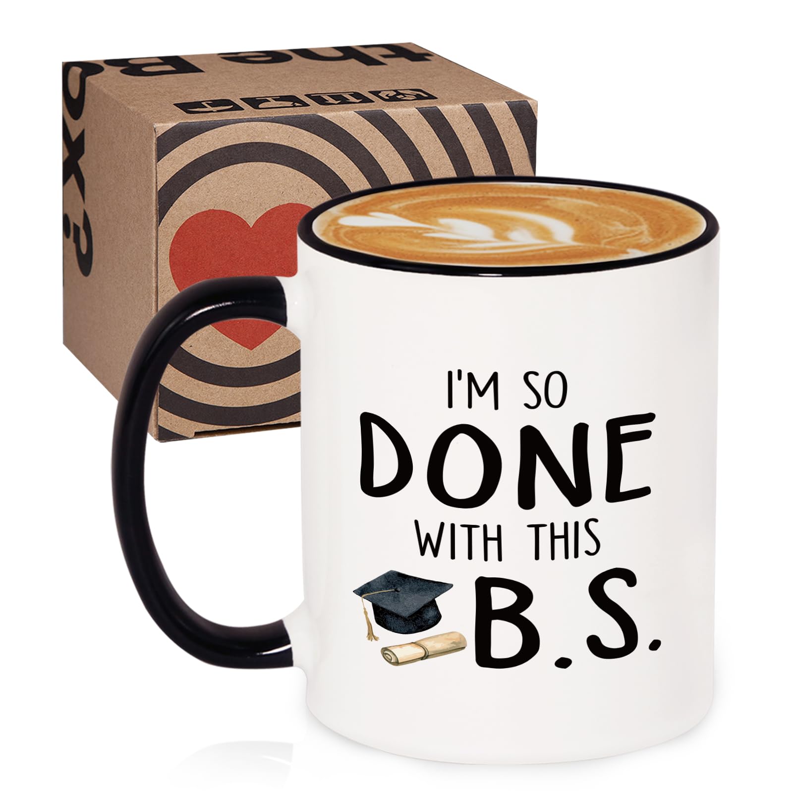 Shqiueos graduation mug nursing-police-engineering themes, celebrating grads.