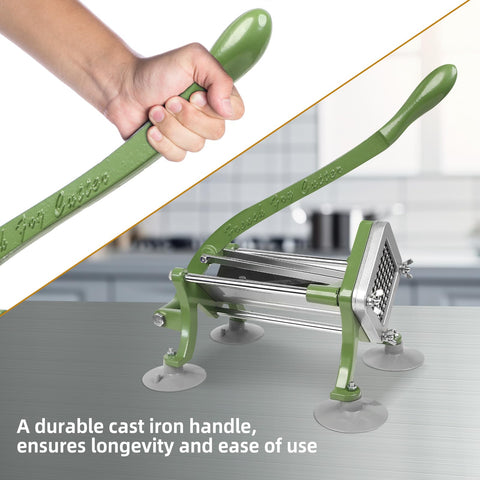 SHSYCER French Fry Cutter cast-iron handle provides strong leverage