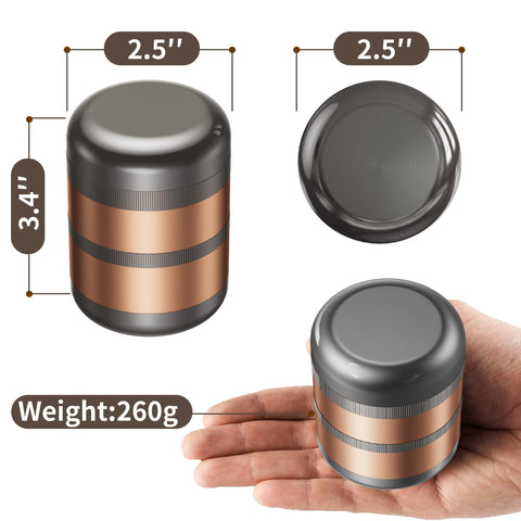 SHUAIYONGLAN grinder portable design ideal for home, outdoor, and travel use.
