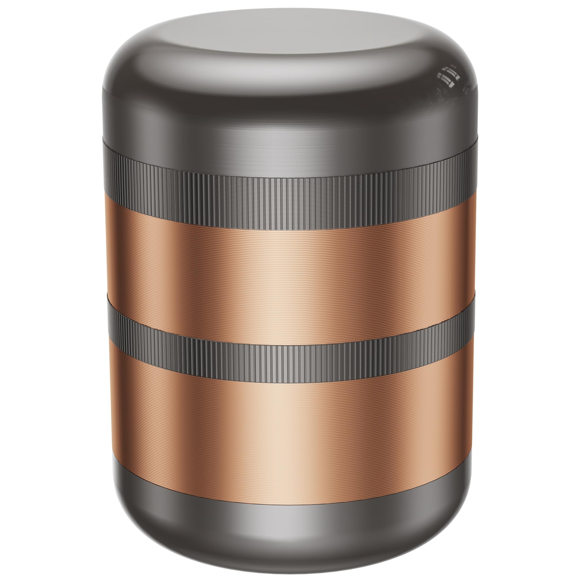 SHUAIYONGLAN grinder showing its compact two-and-a-half-inch diameter for easy portability.