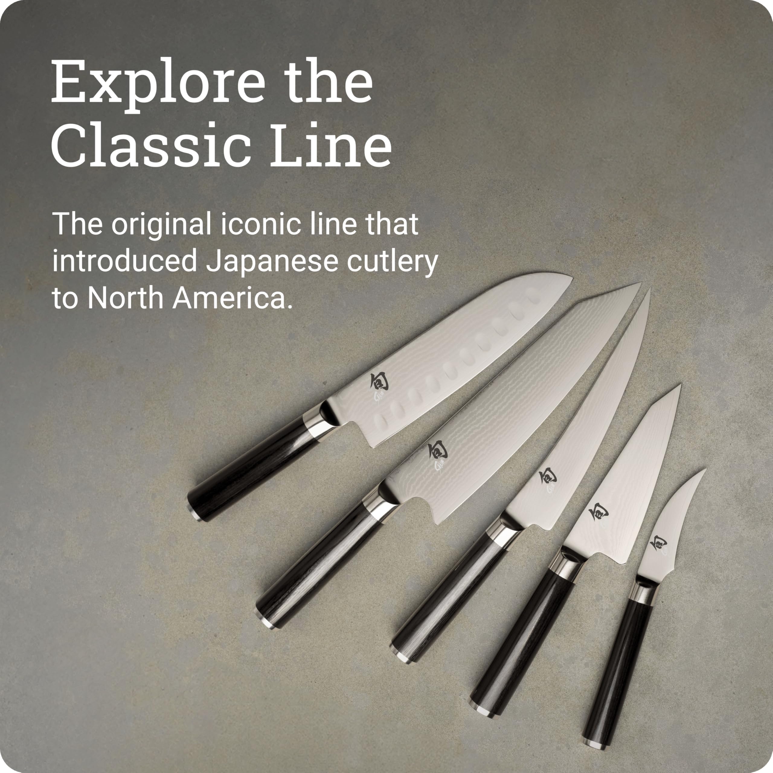 Shun Classic 8-inch Chef's Knife in kitchen use on vegetables