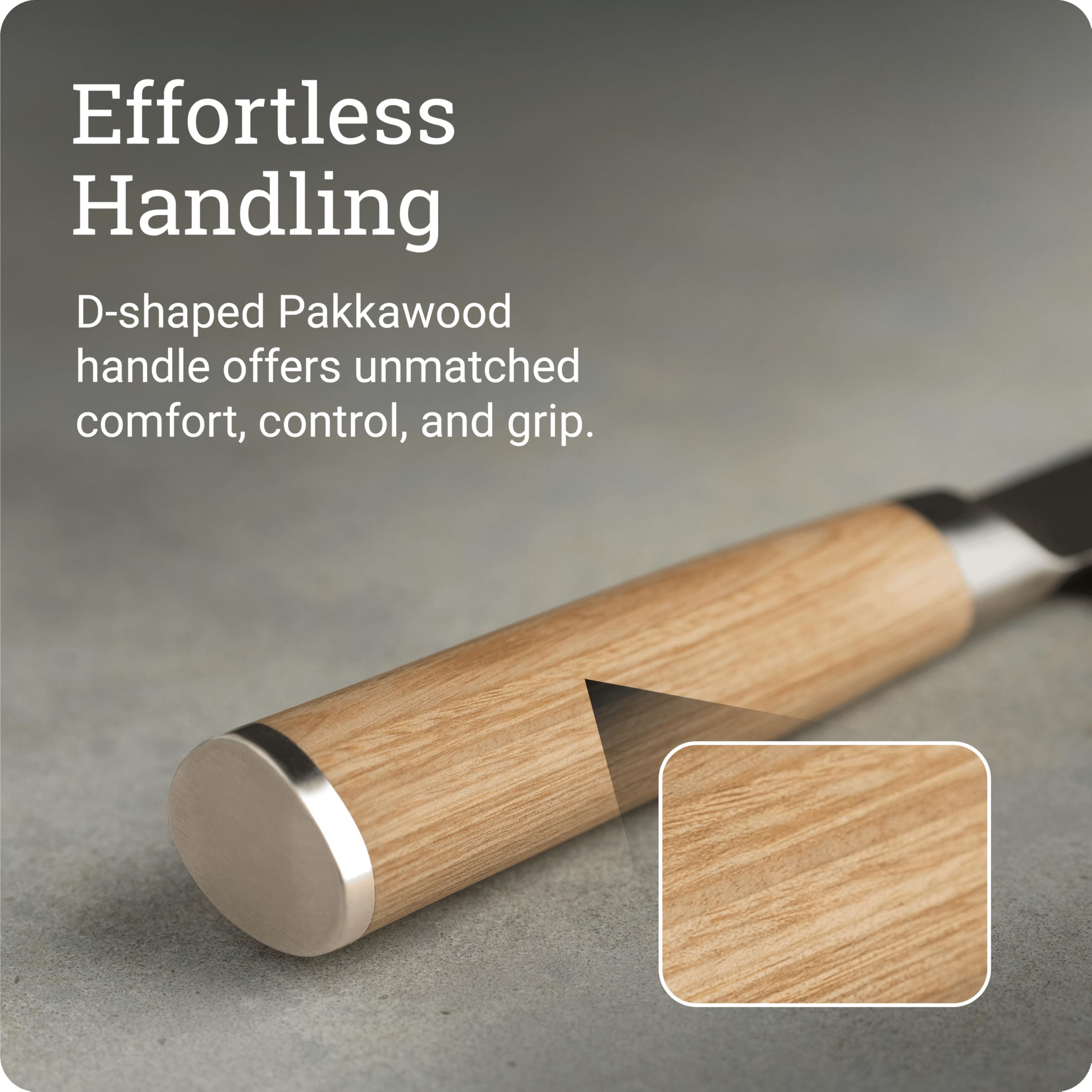Shun Classic Blonde Santoku edge set at 16 degrees for razor precision.