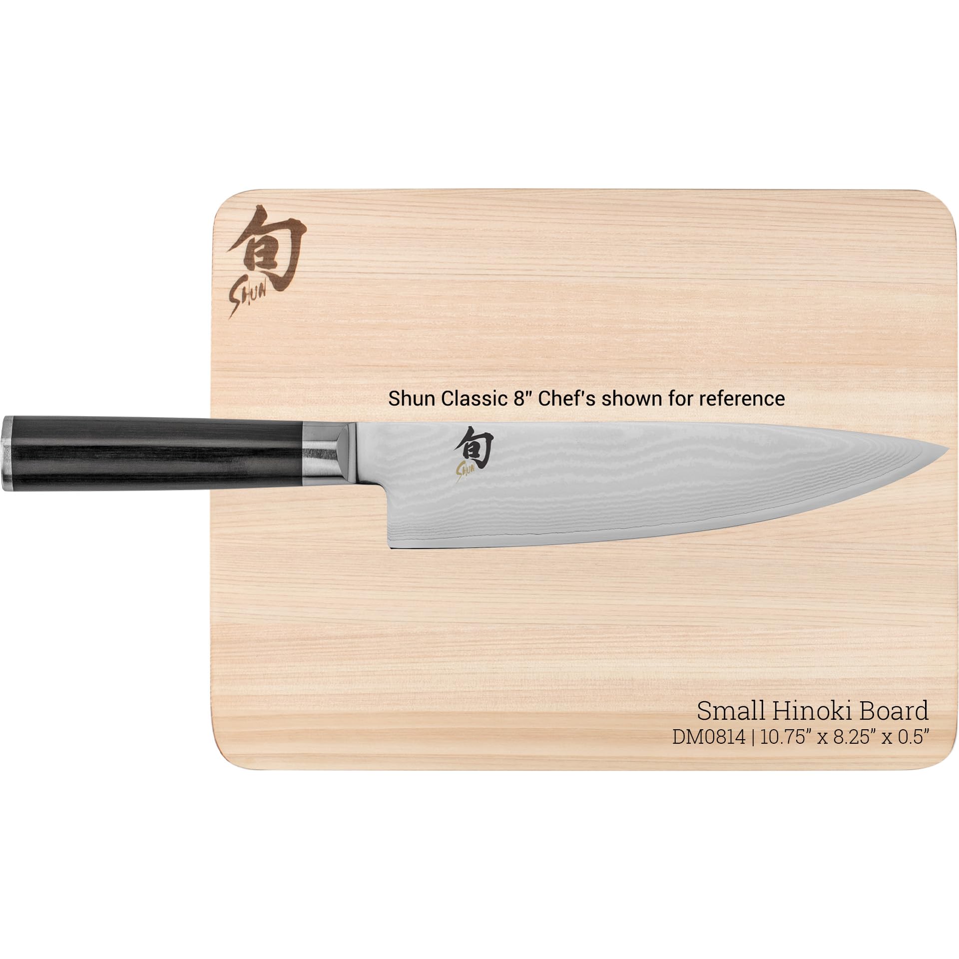 Shun Small Hinoki board ideal for charcuterie displays and light snacks.