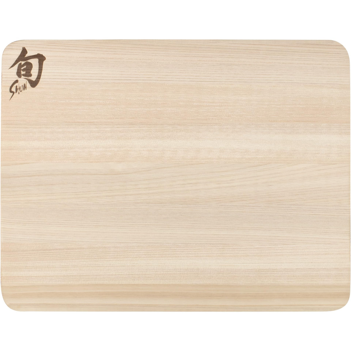 Shun Cutlery Small Hinoki Cutting Board top view showing a compact prep surface.