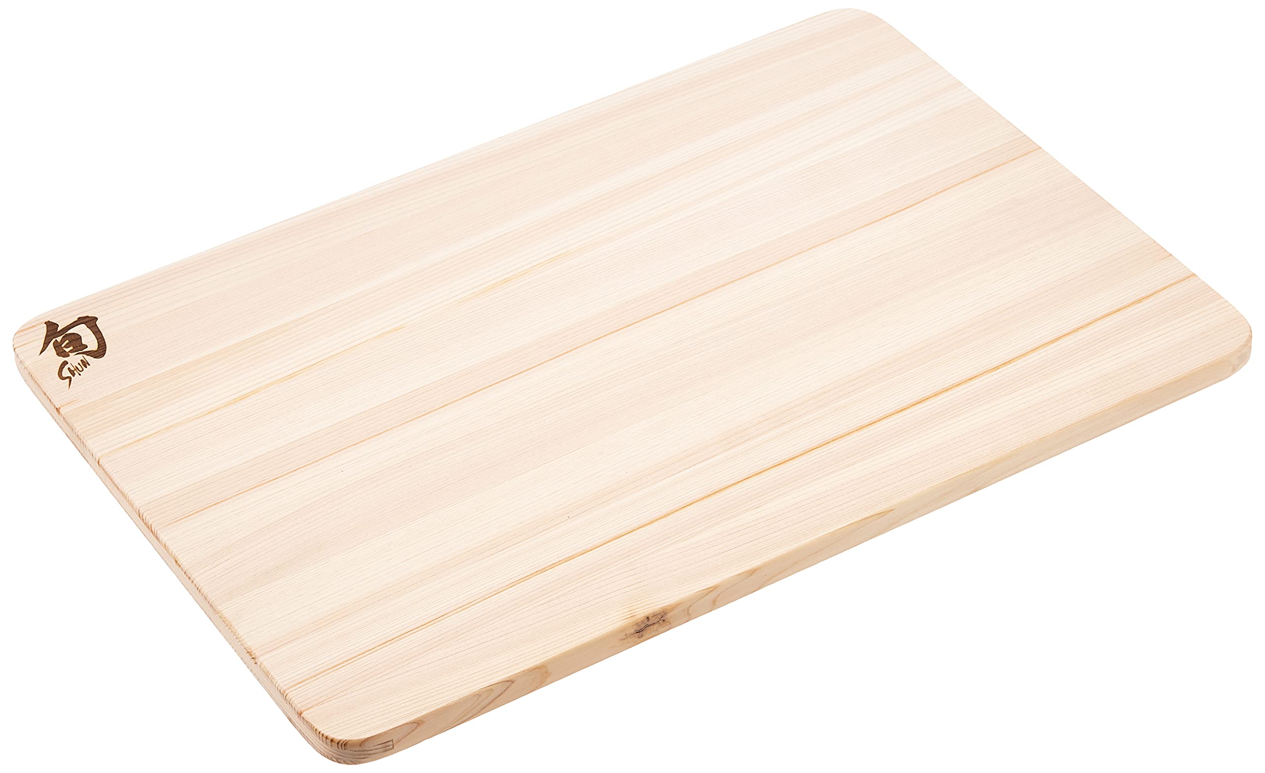 Shun Hinoki board used for an elegant charcuterie display.