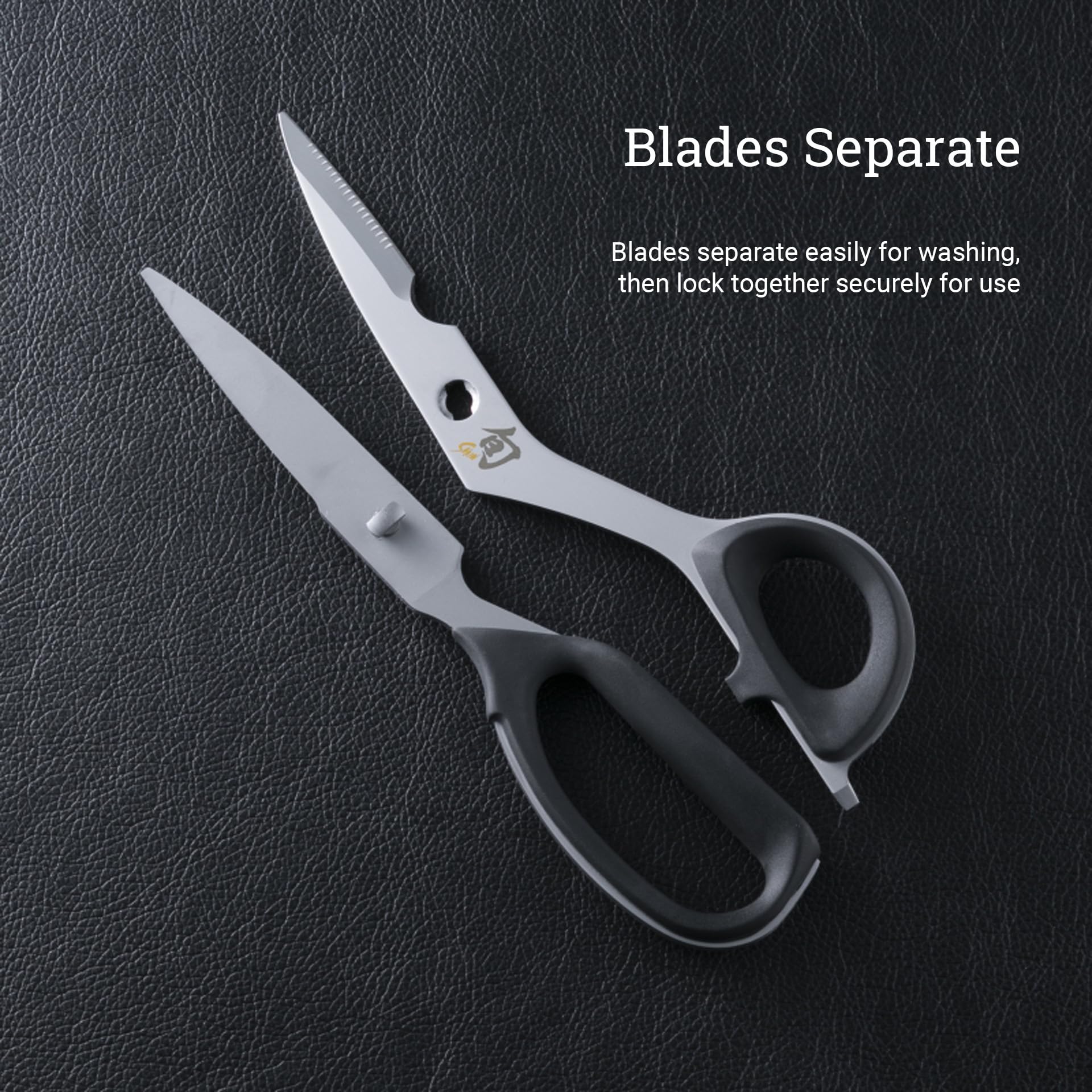 Shun Shears ideal for lobster shells and seafood prep