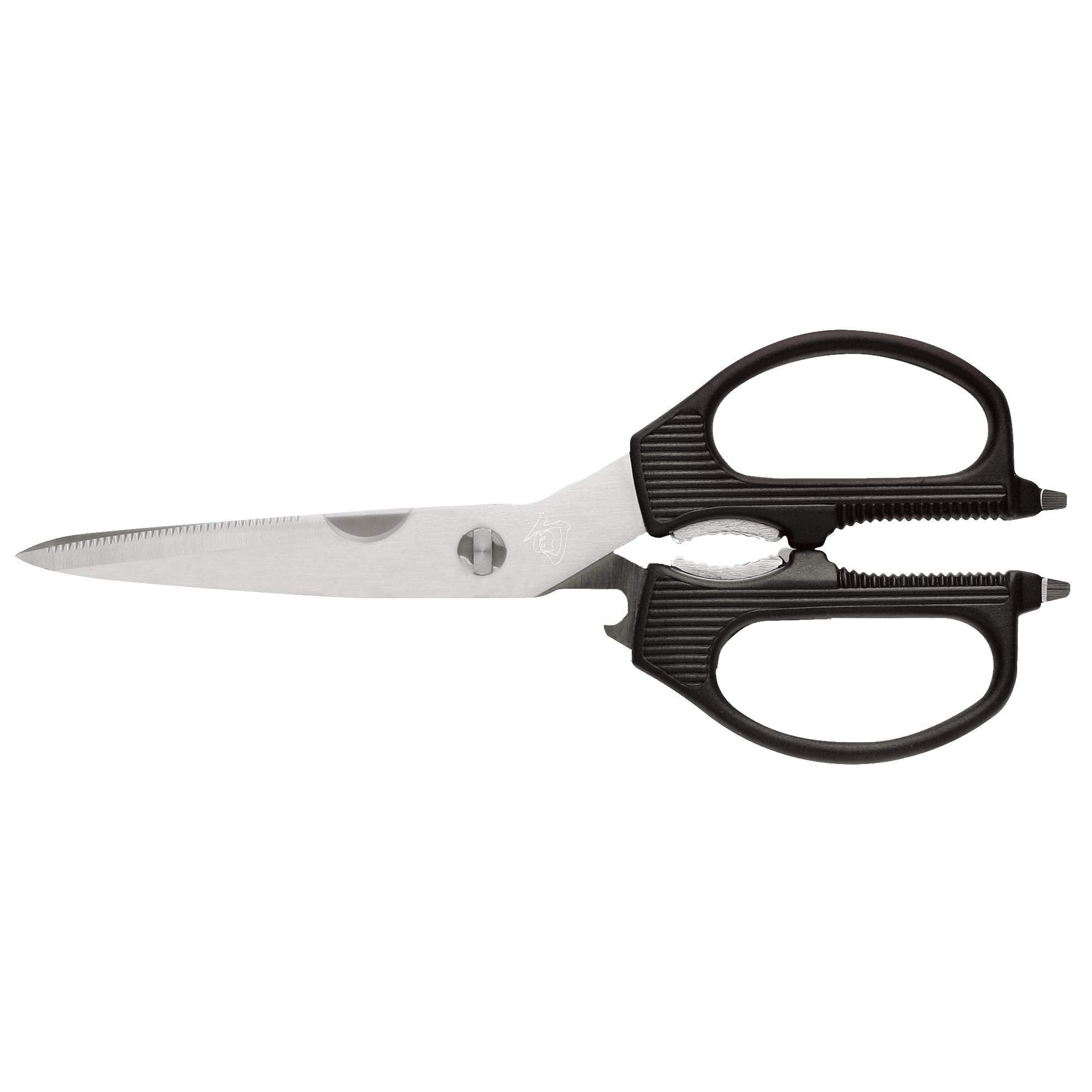 Shun multi purpose kitchen shears overview with ergonomic handle for versatile cooking tasks.