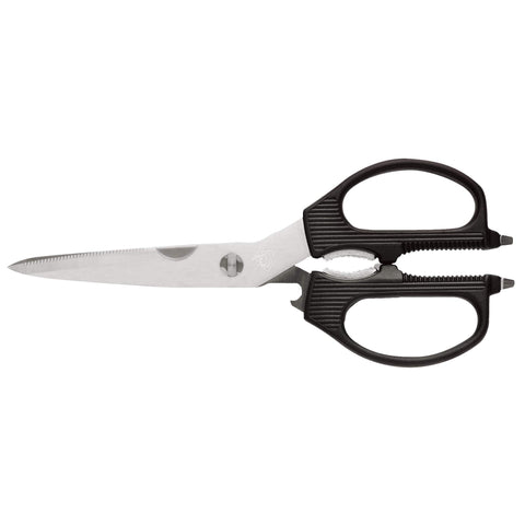 Shun multi purpose kitchen shears overview with ergonomic handle for versatile cooking tasks.
