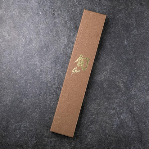 Shun Premier Nakiri blade showing Damascus layers for sharp, long-lasting edge