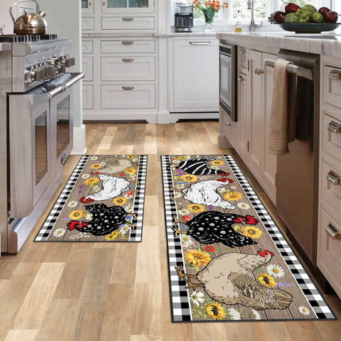 SHUNLCD crystal velvet surface feels soft under feet during cooking tasks