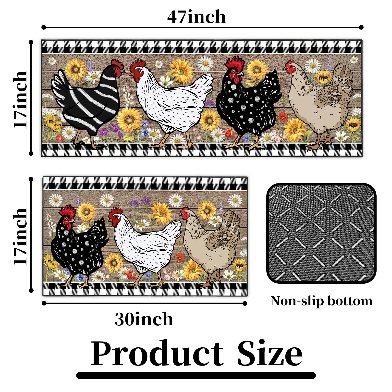 SHUNLCD sunflower pattern rug adds cheerful color to breakfast nook and counters