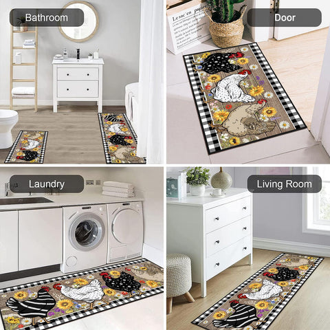SHUNLCD versatile rug set fits kitchens, entryways, and laundry rooms