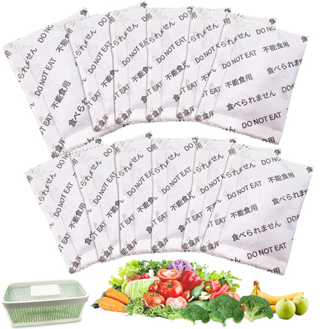 ShuRex produce-saver refills for OXO GreenSaver kit extend fridge freshness