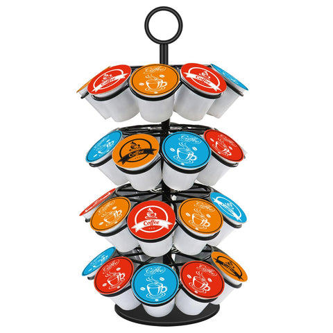 SHURFFY coffee pod carousel 360-base for quick, organized pod selection