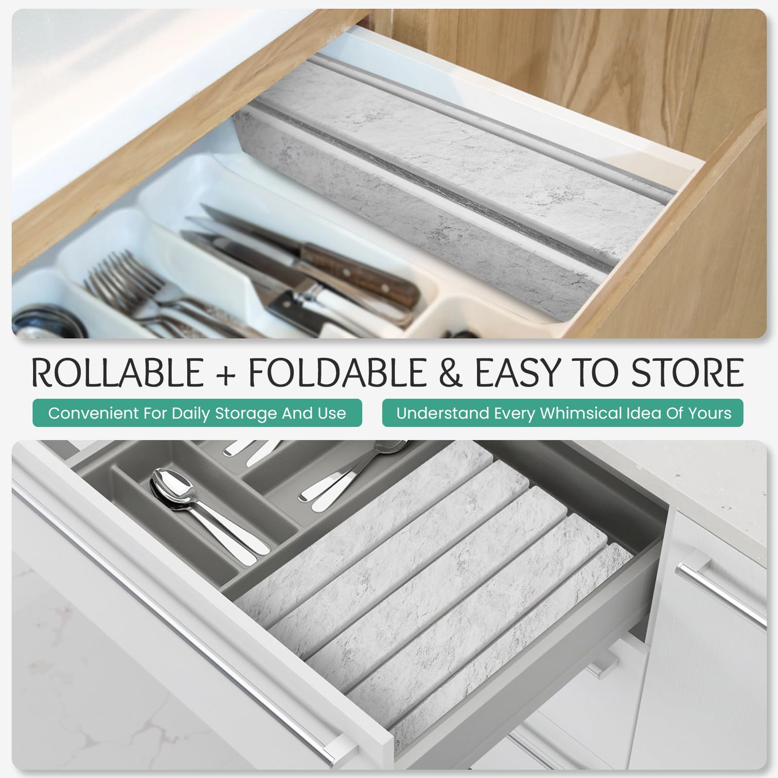 Compact storage of SHUSHIYAJU stone drying mat after folding.
