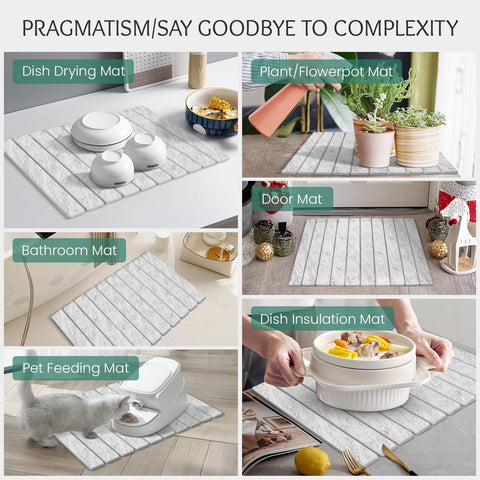 Versatile SHUSHIYAJU mat suitable for kitchen and bathroom uses.