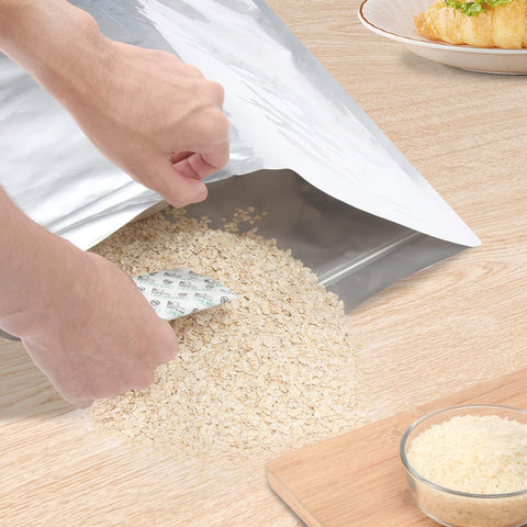 Inner aluminum foil layer blocks light to preserve freshness.