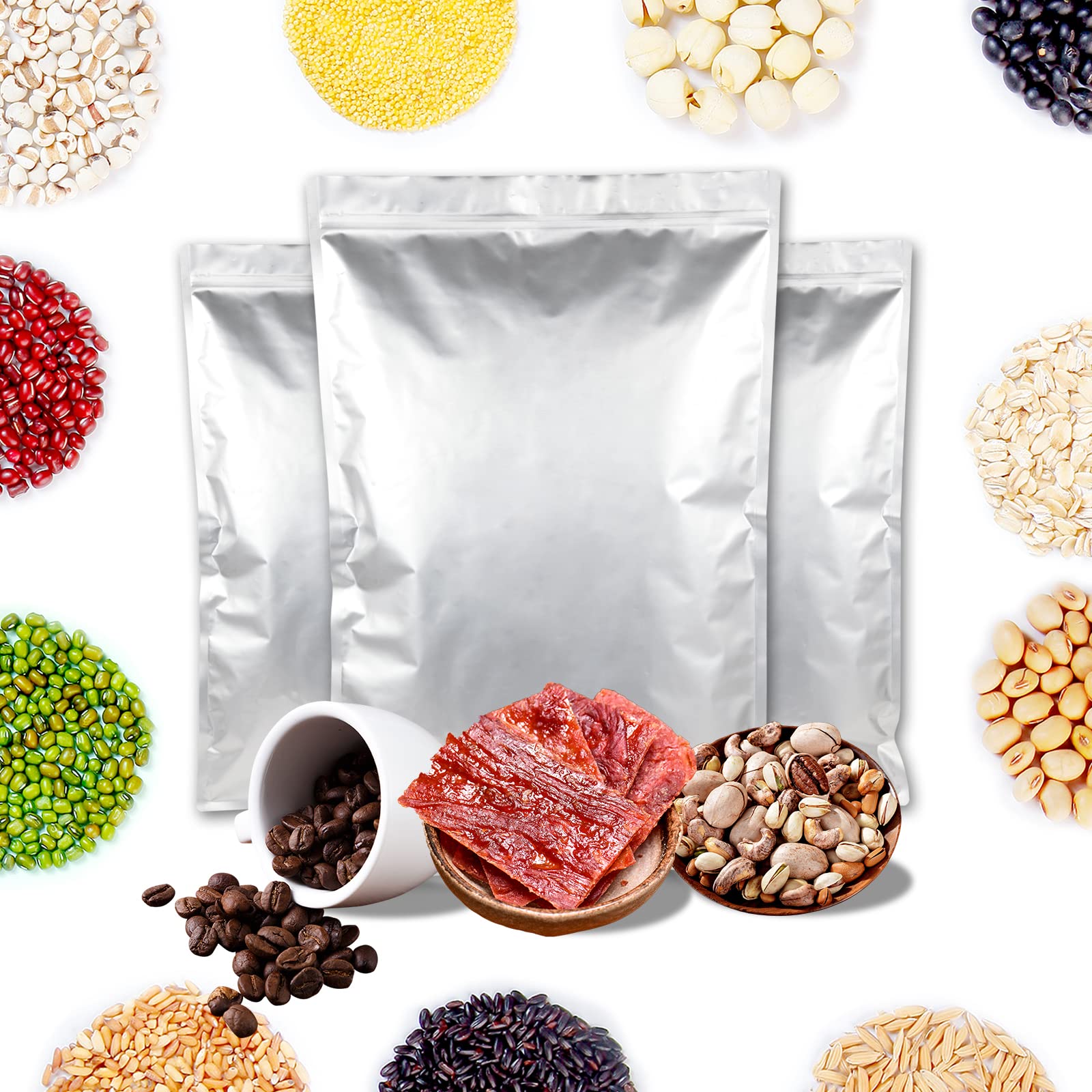 Clear labels help organize pantry and batch storage.