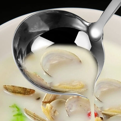 SIAIQIANG 12-inch heavy-duty ladle with long reach for soups