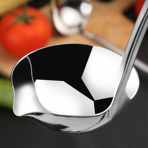 SIAIQIANG 18-8 stainless steel ladle with mirror finish for elegant serving