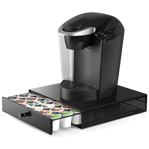 SICHEER K-Cup organizer drawer with 36 pods for easy access.
