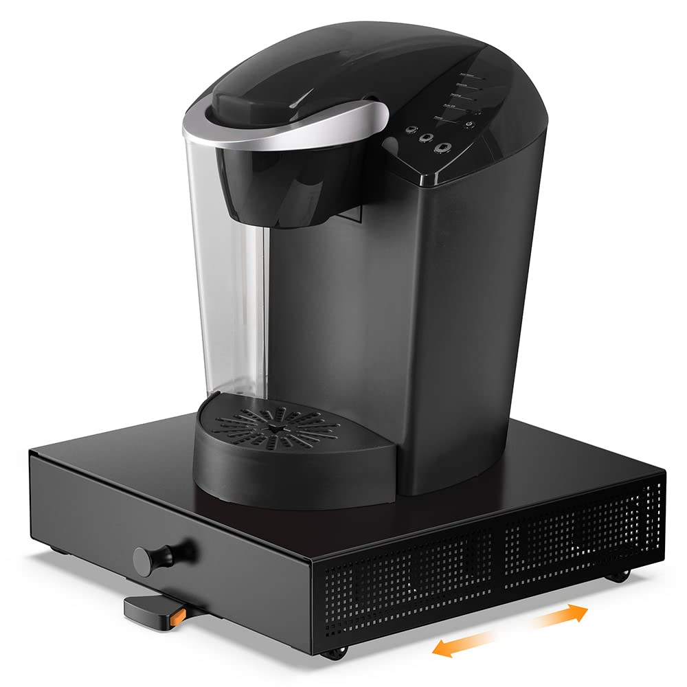 SICHEER K Cup organizer sliding tray in action for easy pod access