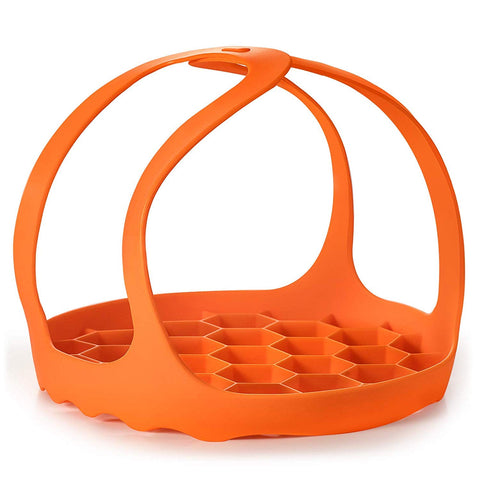 SiCheer pressure cooker sling illustrating 3 Qt fit for safe lifting