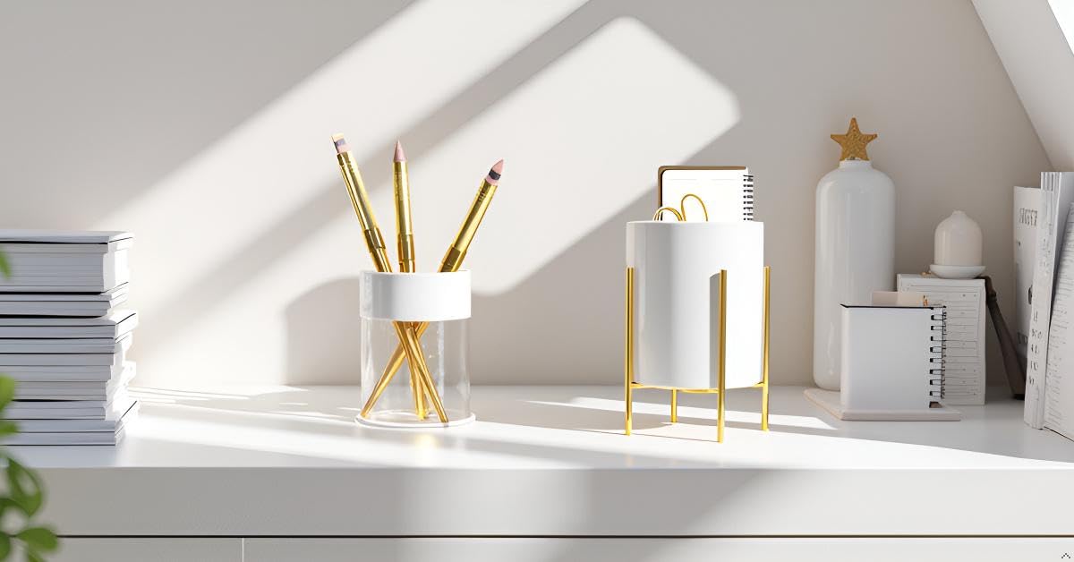 SIEBOLD countertop utensil holder keeps coffee spoons and flatware within reach