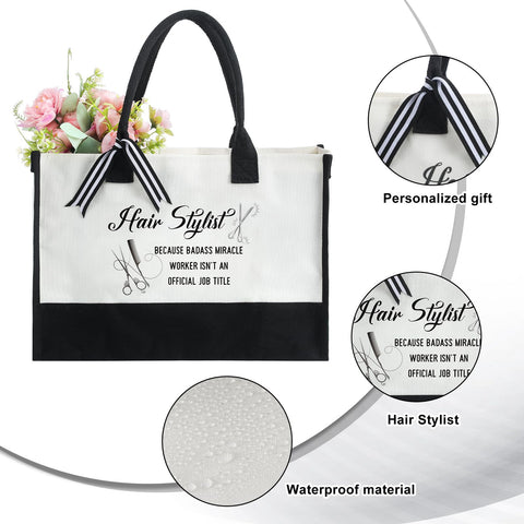 Sieral barber-pattern handbag with scissors motif for stylish gifts.
