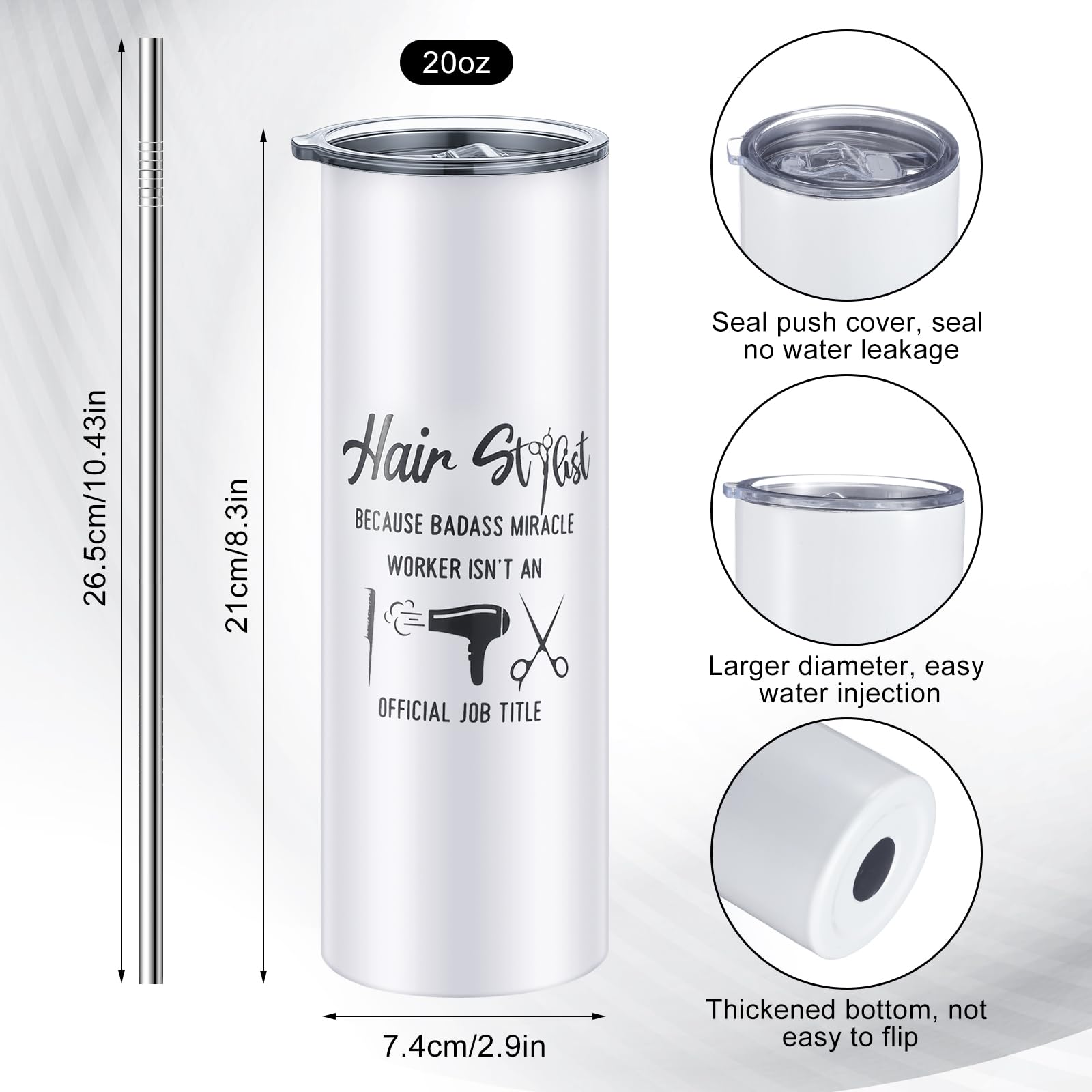 Sieral insulated cup in stainless steel keeps drinks warm.