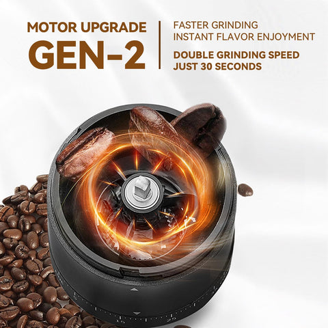 SIGBOT portable coffee grinder 38-settings dial demonstrates precise control from coarse to fine