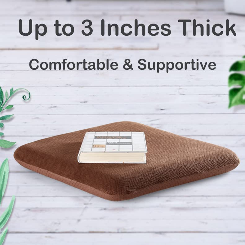 Sigmat memory foam cushion features soft knitted fabric to reduce wrinkles