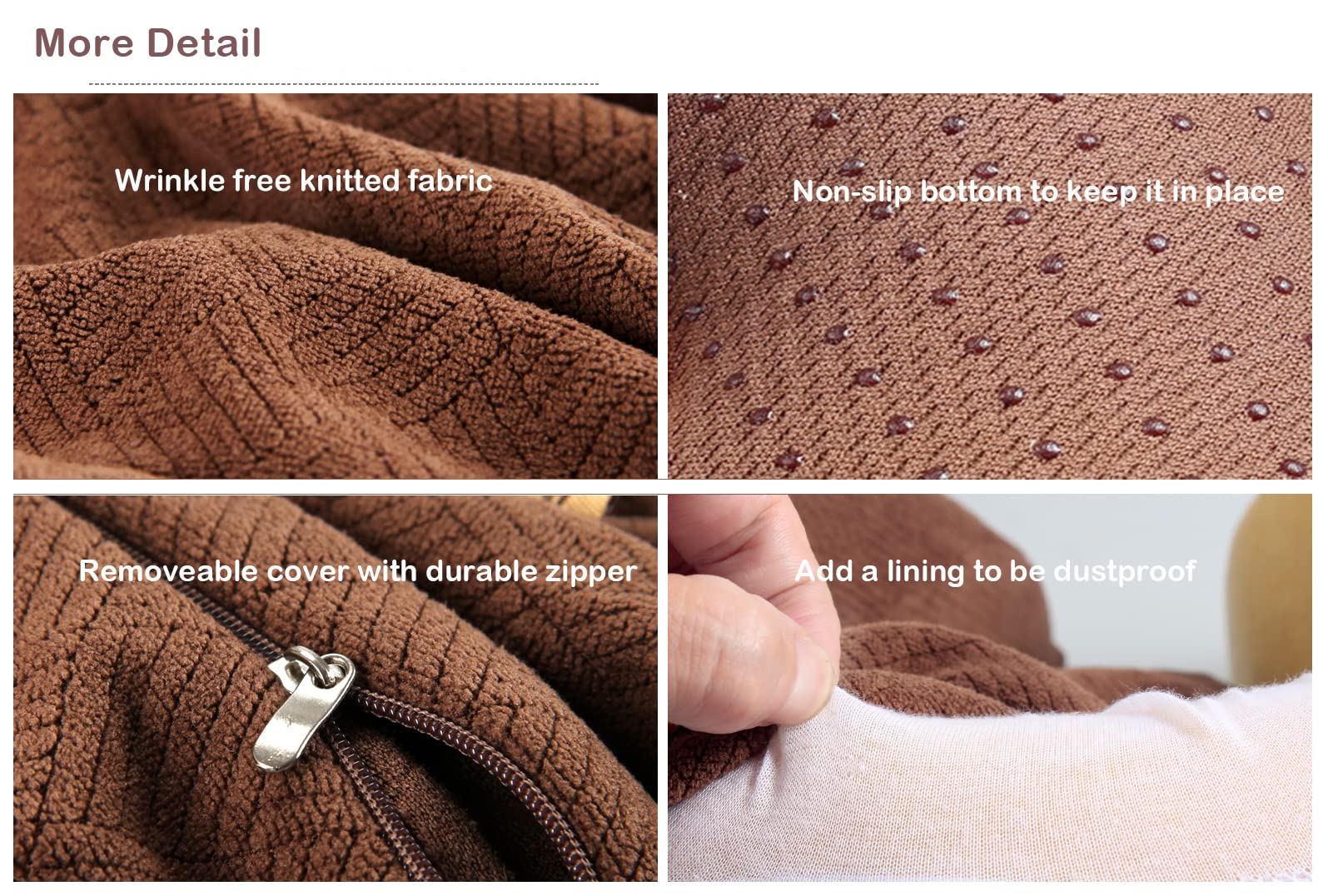 Sigmat recliner cushion cover with zipper for easy machine washing