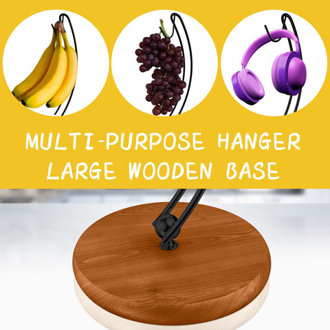 Signice banana holder stand shows stable design preventing tipping