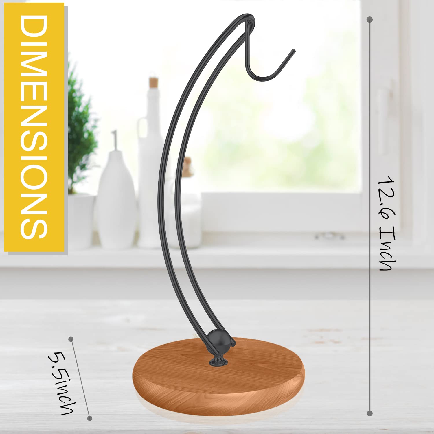 Signice banana holder stand with stainless steel rack for durability
