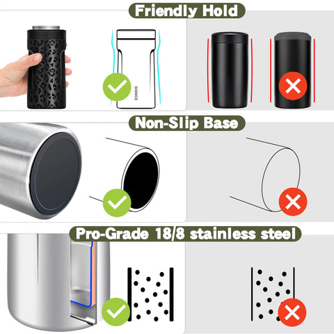 Signice push-lock holder secures drinks with a simple push for quick use.