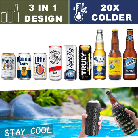 Signice slim can adapter keeps slim cans secure and cold on the go.